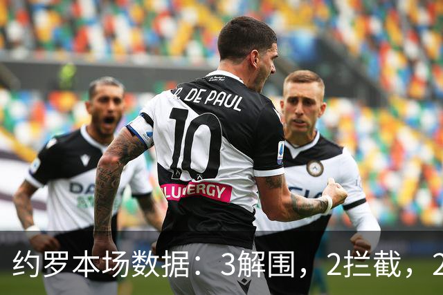 约罗本场数据：3解围，2拦截，2抢断，吃到红牌被罚下，评分6.4个